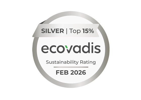 Certificazione EcoVadis Silver con valutazione di sostenibilità nella top 15%